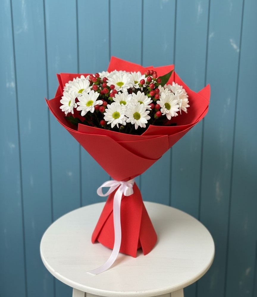 Букет цветов из: Хризантемы в Аксарке