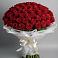 Букет 101 Красная роза Блэк Мэджик в Аксарке