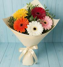 Букет цветов из:  Герберы в Аксарке