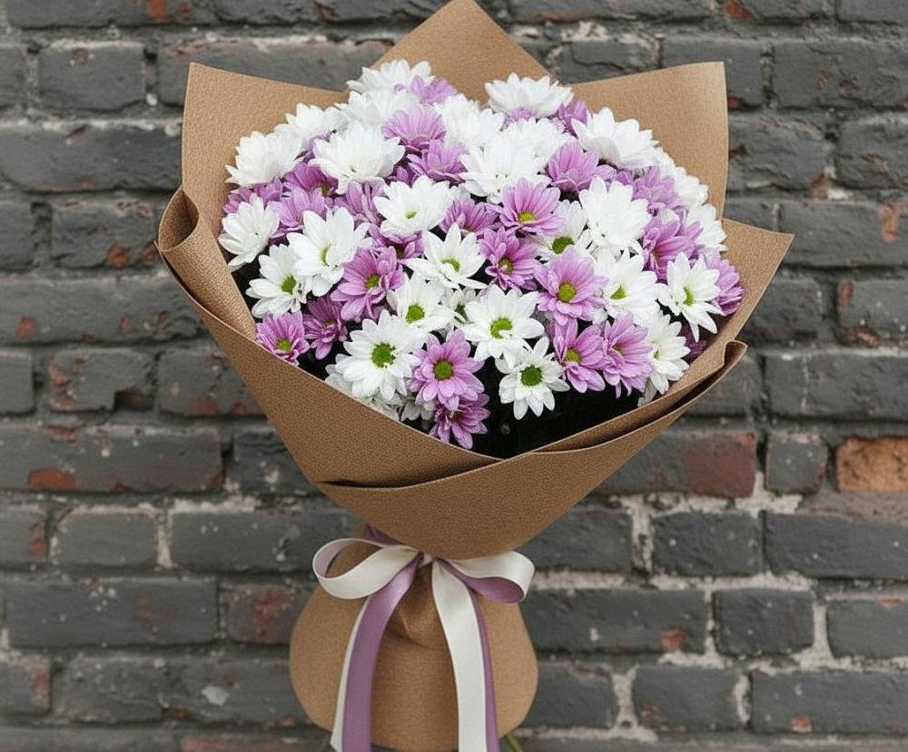 Букет цветов из: Хризантемы в Аксарке