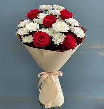 Букет цветов из:  Розы и Хризантемы #REPLACE_PRED# Аксарке