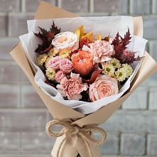 Букет цветов из:  Гвоздики, Хризантемы и Розы #REPLACE_PRED# Аксарке