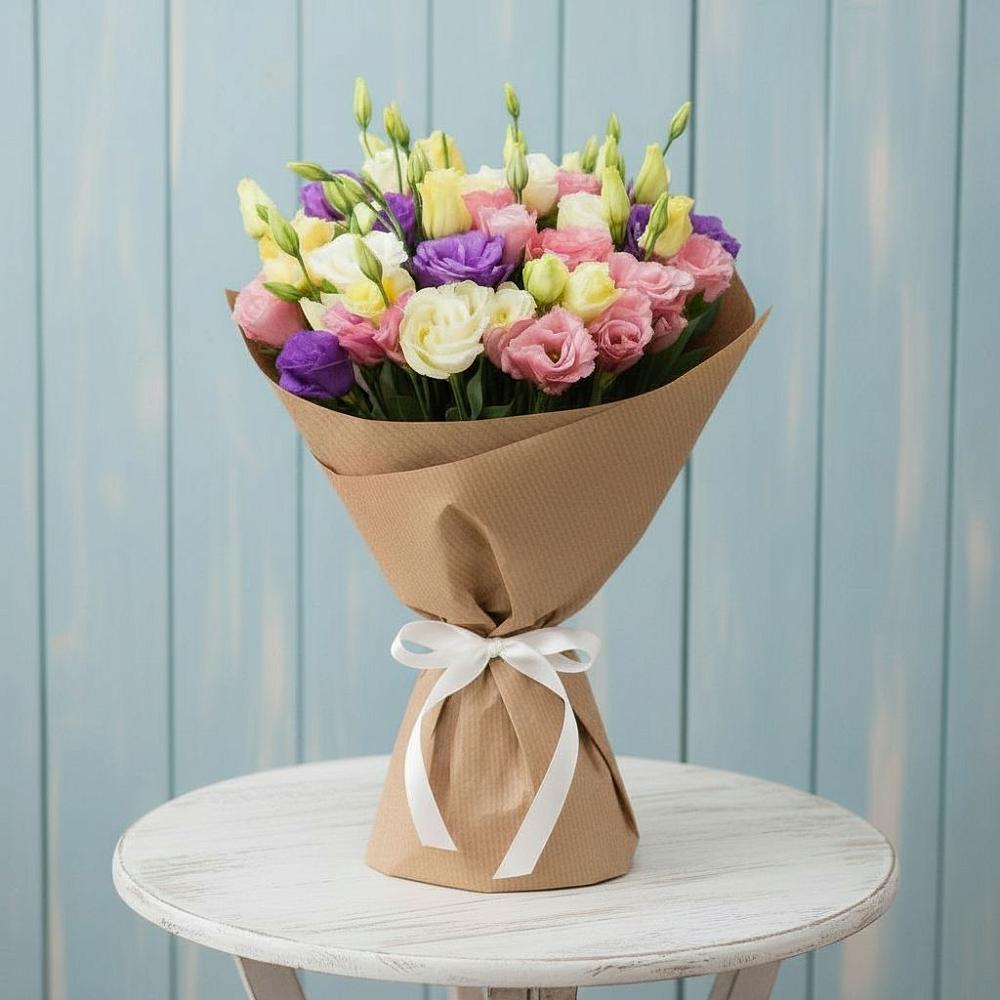 Букет цветов из: Лизиантусы в Аксарке