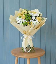 Букет цветов из:  Хризантемы и Розы #REPLACE_PRED# Аксарке