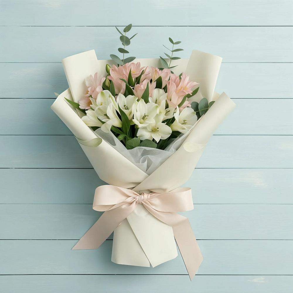 Букет цветов из: Альстромерии в Аксарке