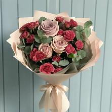 Букет цветов из:  Гвоздики и Розы в Аксарке