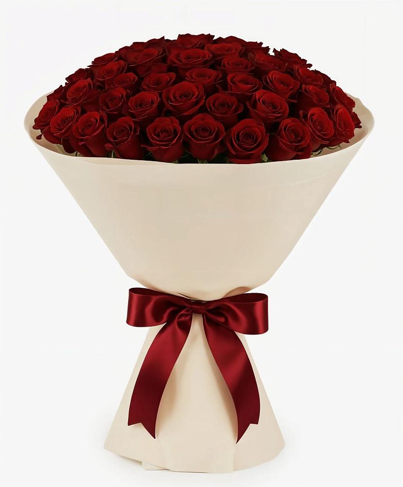 Букет 101 Бордовая роза Блэк Бакарра в Аксарке