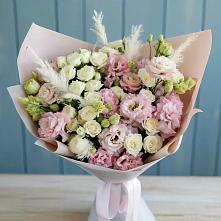 Букет цветов из:  Альстромерии и Розы в Аксарке